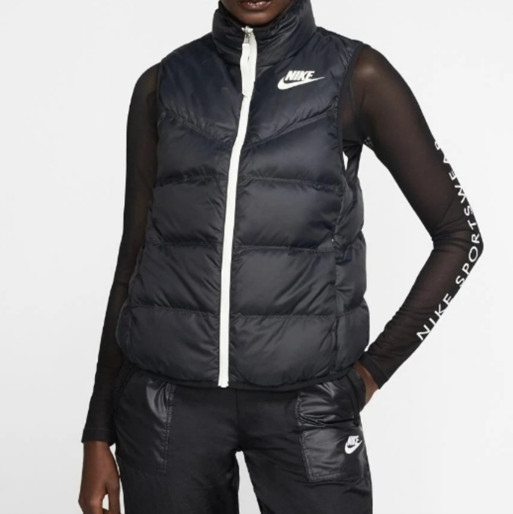 Nike Womens Down Windrunner Puffer Vest Size Large Reversible